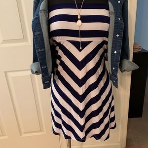 Super cute blue and white skirt or tunic